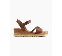 Mustang Sandalette Braun, Damen, Größe: 42, Material: PU/Textil