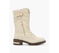 Mustang Schnürboots Creme, Damen, Größe: 37