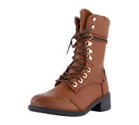 Mustang Schnürstiefeletten für Damen, braun, Größe 41 EU