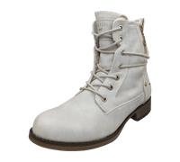 Mustang Schnürstiefeletten für Damen, weiß, Größe 37 EU