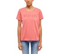 Kurzarmshirt MUSTANG "Damen Style Alma", Damen, Gr. XS, rosa, Jersey, 100% Baumwolle, Rundhals, Shirts Kurzarmshirt (57073128-XS)