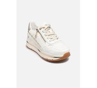 Sneaker MUSTANG SHOES "Mustang Shoes Sneaker Lederimitat/Textil", Herren, Gr. 38, weiß, Lederimitat, Textil, Schuhe Sneaker (69244149-38) weiß