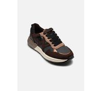 Mustang Damen braune Kunstleder-Sneaker Plateauschuhe - M0702007 US 39