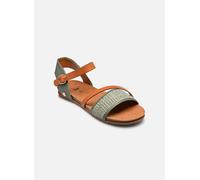 Riemchensandale MUSTANG SHOES "Mustang Shoes Sandalen Lederimitat/Textil", Damen, Gr. 37, sage, Lederimitat, Textil, Schuhe Riemchensandale (58943643-37) sage