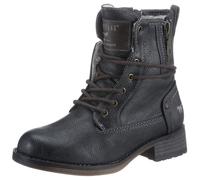 Mustang Shoes, Schnürboots, Stiefelette, Blockabsatz, mit Reißverschluss (73594908-31)