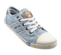 MUSTANG Shoes Sneaker in Übergrößen Blau 1099-302-832 große Damenschuhe, Größe:44