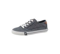 MUSTANG Damen Low-Top Sneaker, Frauen Halbschuhe,Strassenschuhe,Freizeitschuhe,Turnschuhe,Laufschuhe,schnürschuhe,schnürer,Blau,39 EU