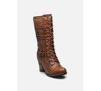 High-Heel-Stiefel MUSTANG SHOES "Mustang Shoes Stiefel Lederimitat", Damen, Gr. 39, braun, Lederimitat, Schuhe (87418102-39) braun