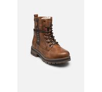 MUSTANG SHOES Winterboots Darleen Damen Lederimitat Schnürboots Profilsohle Braun Gr. 37 gebraucht