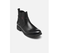 Winterboots MUSTANG SHOES "Elfi", Damen, Gr. 38, schwarz, Lederimitat, Textil, Schuhe, Winterboots mit Stretcheinsatz (26716808-38) schwarz