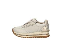 Sneaker MUSTANG SHOES "Mustang Shoes Sneaker Lederimitat", Damen, Gr. 39, ivory, Lederimitat, Schuhe Sneaker (72962504-39) ivory
