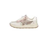 Sneaker MUSTANG SHOES "Mustang Shoes Sneaker Lederimitat/Textil", Herren, Gr. 40, beige, gold, Lederimitat, Textil, Schuhe Sneaker (54486349-40) beige, gold