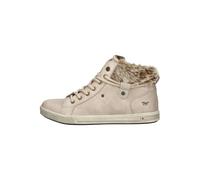 Sneaker MUSTANG SHOES "Mustang Shoes Sneaker Lederimitat/Textil", Damen, Gr. 37, beige, Lederimitat, Textil, Schuhe (31523430-37) beige