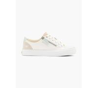 MUSTANG Damen Low-Top Sneaker, Frauen Halbschuhe,schnürschuhe,schnürer,straßenschuhe,Strassenschuhe,Sportschuhe,Turnschuhe,Weiß,36 EU