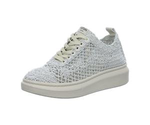 Mustang Sportliche Schnürschuhe für Damen, beige, Größe 41 EU