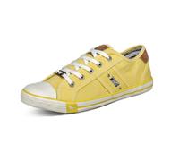 Mustang Sportliche Schnürschuhe für Damen, gelb, Größe 37 EU