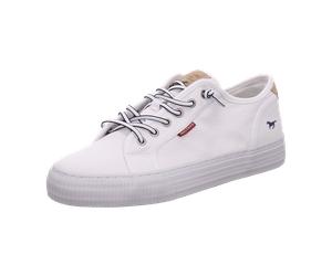 Mustang Sportliche Schnürschuhe für Damen, weiß, Größe 38 EU