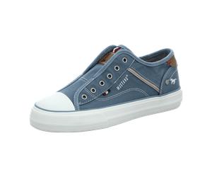 Mustang Sportliche Slipper für Damen, blau, Größe 41 EU