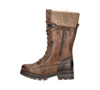 MUSTANG SHOES Winterstiefel Darleen Damen Gr. 40 Braun Lederimitat/Textil Reißverschluss gebraucht