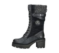 Schnürstiefel MUSTANG SHOES "Mustang Shoes Stiefel Lederimitat/Textil", Damen, Gr. 41, navy, Lederimitat, Textil, Schuhe (63605718-41) navy