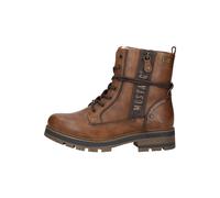 Winterboots MUSTANG SHOES "Darleen", Damen, Gr. 42, braun, Lederimitat, used, Basic, Schuhe, Schnürboots mit Profilsohle (34128627-42) braun