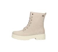 Schnürstiefelette MUSTANG SHOES "Mustang Shoes Stiefelette Lederimitat", Damen, Gr. 41, cream, Lederimitat, Schuhe Schnürstiefelette (56788356-41) cream