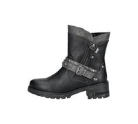 Bikerboots MUSTANG SHOES "Mustang Shoes Stiefelette Lederimitat", Damen, Gr. 40, schwarz, Lederimitat, Schuhe Bikerboots (56983128-40) schwarz