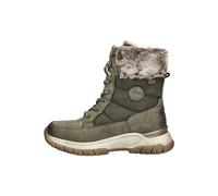 Schnürstiefelette MUSTANG SHOES "Mustang Shoes Stiefelette Lederimitat/Textil", Damen, Gr. 41, khaki, Lederimitat, Textil, Schuhe Schnürstiefelette (59077328-41) khaki