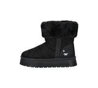 Stiefelette MUSTANG SHOES "Mustang Shoes Stiefelette Lederimitat/Textil", Damen, Gr. 40, schwarz, Lederimitat, Textil, casual, Schuhe (52670065-40) schwarz