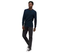 MUSTANG Herren Rundhals Pullover Elliot - Regular Fit S - 6XL Blau Schwarz, Größe:3XL, Farbe:Carbon 4135