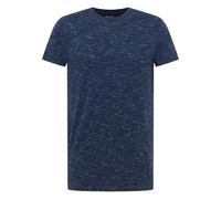 Kurzarmshirt MUSTANG "Herren Style Allen", Herren, Gr. M, navy, Jersey, 97% Baumwolle, 3% Polyester, Rundhals, Shirts (15838365-M) navy