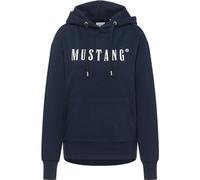 MUSTANG Sweatshirt Style Margo Damen Dunkelblau Gr. S 100% Baumwolle Logo-Print Regular Fit