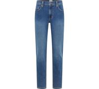 Stretch-Jeans MUSTANG "Style Washington Straight", Herren, Gr. 34, Länge 32, medium middle 14, Denim/Jeans, Obermaterial: 99% Baumwolle, 1% Elasthan, relaxed fit lang, Jeans (59626765-34) medium middl