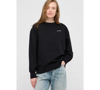 Sweatshirt MUSTANG "Damen Style Burley", Damen, Gr. M, schwarz, 100% Baumwolle, regular fit, Rundhals, Sweatshirts (83101750-M) schwarz