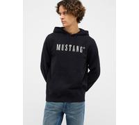 Sweatshirt MUSTANG "Herren Style Bronson", Herren, Gr. L, schwarz, Strick, 100% Baumwolle, regular fit normal, Sweatshirts Sweatshirt (68274552-L) schwarz