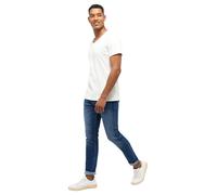 MUSTANG Herren T-Shirt Amado - Slim Fit S M L XL XXL 3XL Beige Schwarz Baumwolle, Größe:L, Farbe:Cannoli Cream 2084