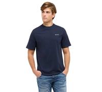 Mustang T-Shirt Austin aus purer Baumwolle in Navy M Regular Fit