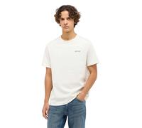 Mustang T-Shirt Austin mit Logoprint in Weiß XL Regular Fit