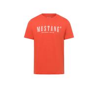 Mustang Herren T-Shirt mit Label-Print orange XXL