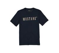 MUSTANG T-Shirt Herren Regular Fit Kurzarm Rundhals Baumwolle blau, 4XL