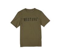 MUSTANG T-Shirt Herren Regular Fit Kurzarm Rundhals Baumwolle grün, 6XL