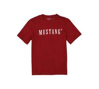 MUSTANG T-Shirt Herren Regular Fit Kurzarm Rundhals Baumwolle rot, L