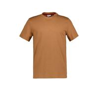 MUSTANG T-Shirt Herren Slim Fit Kurzarm Baumwolle braun, XL
