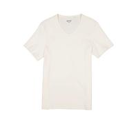 MUSTANG T-Shirt Herren Slim Fit Kurzarm V-Ausschnitt Baumwolle beige, 3XL
