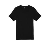 Mustang T-Shirt aus Baumwolle Amado V-Neck in Schwarz XXL Slim Fit