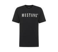 MUSTANG Herren T-Shirt Style Austin Regular Fit Kurzarm Rundhals 100% Baumwolle Schwarz L