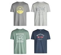 Mustang Basic Print Tee 5XL Dark Sapphire (1014003-4136) (806103) Blau 5XL