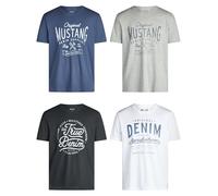 Mustang Basic Print 5XL Blau (705724) Blau 5XL