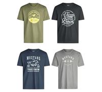 Mustang Basic Print Tee 4XL Dusty Olive (1014003-6357) (806111) Oliv 4XL