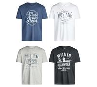 Mustang Basic Print L Blau (707554) Blau L